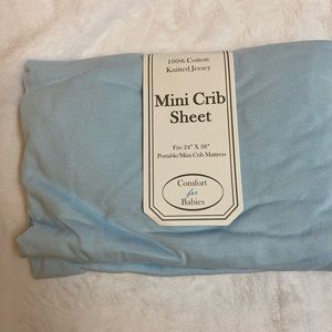 American Baby Company 100% Natural Cotton Jersey Knit Fitted Mini-Crib Pack of 1